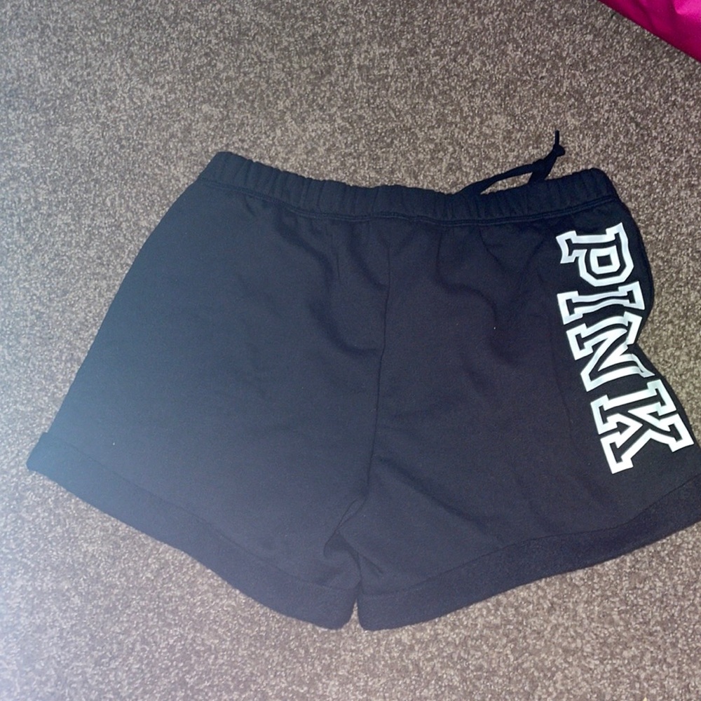 EUC Victoria secret PINK color black size medium shorts